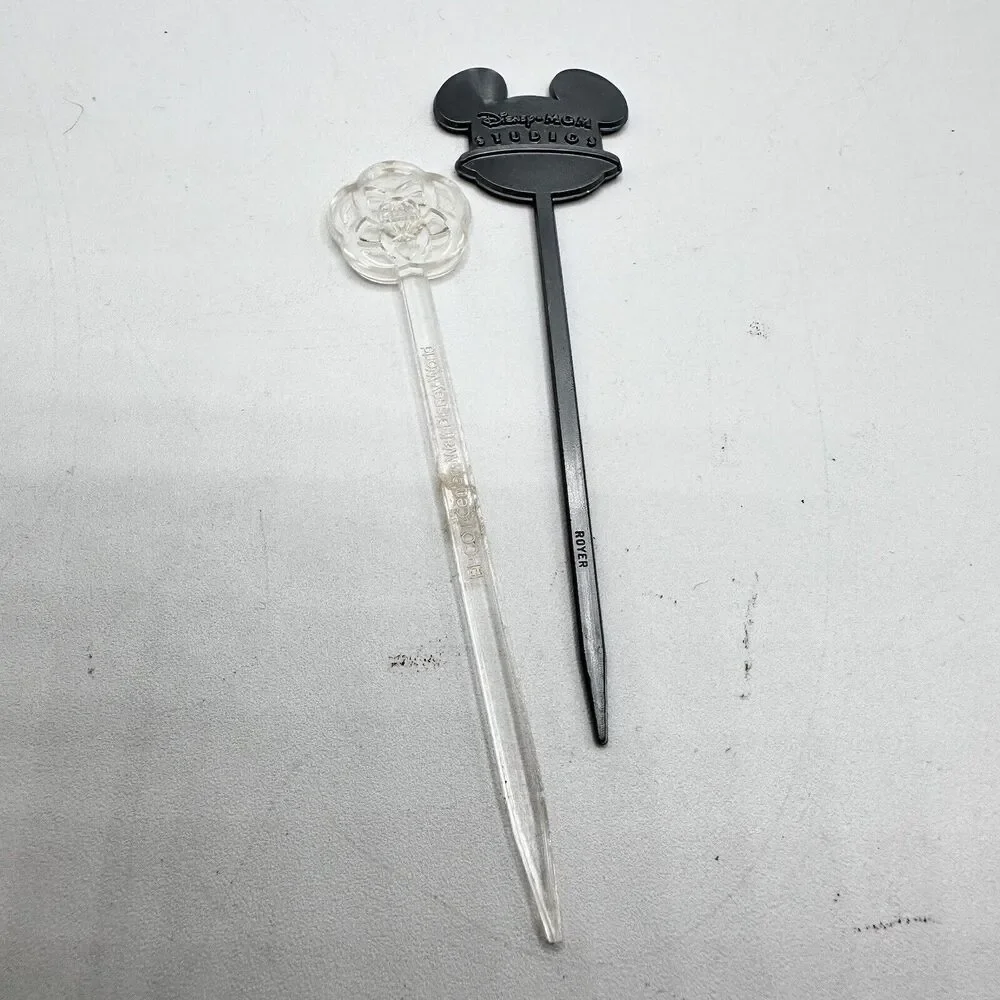 VINTAGE BAR DRINKS SWIZZLE STICK WALT DISNEY WORLD Epcot MGM Hors D’oeuvre Pick